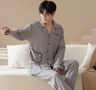 Men’s Cotton Pajamas-Dream in Comfort插图2