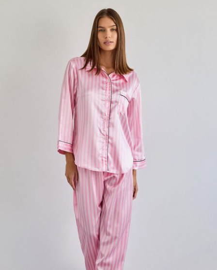 Unwind in luxury with our Girls' Satin Pajamas. Soft, stylish & perfect for sweet dreams. Sizes 2-16. Cozy up in elegance tonight!