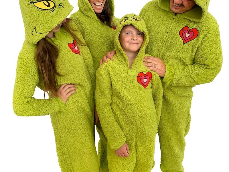 grinch onesie pajamas