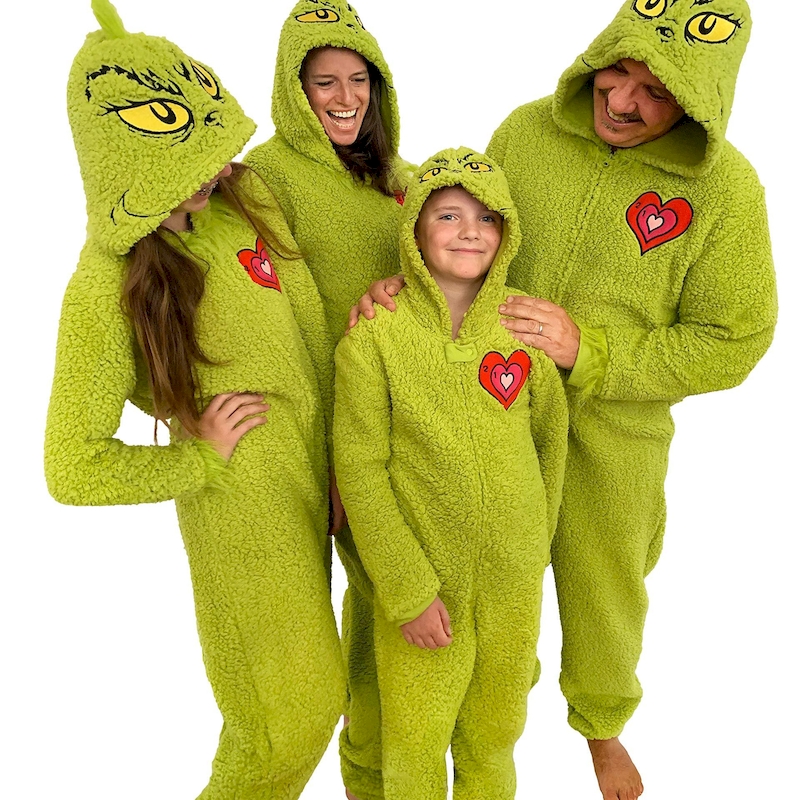 grinch onesie pajamas