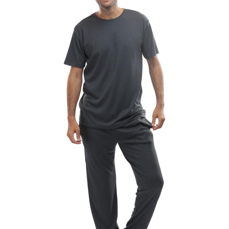 Sporty men's short-sleeve pajamas