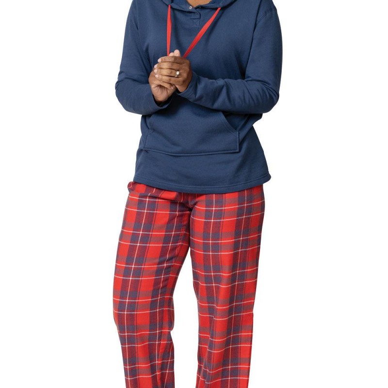 Plaid flannel pajama sets