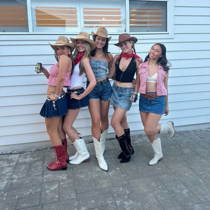 preppy cow girl costume
